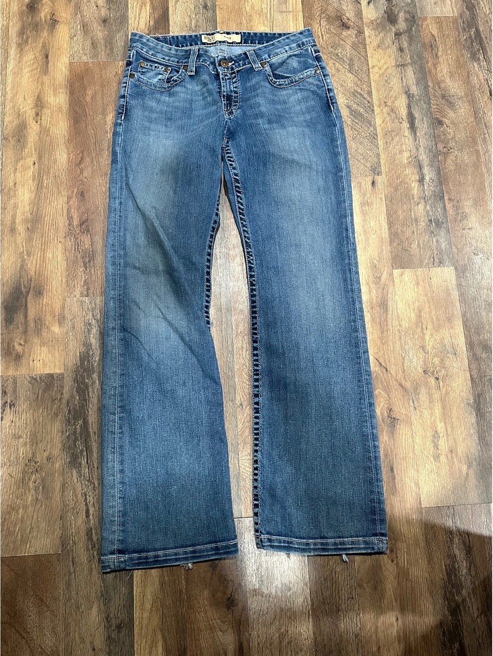 BKE Kate low rise straight leg bootcut blue jeans